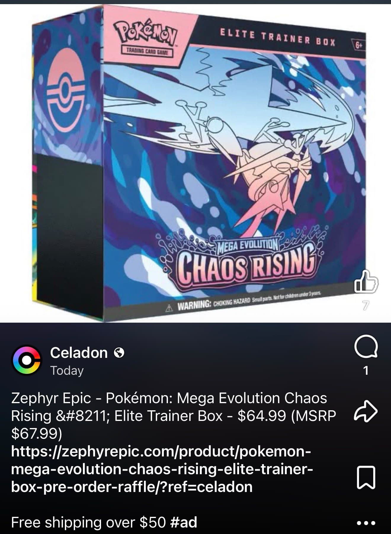 Pokemon tcg chaos rising elite trainer box