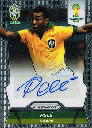 Pelé Brazil Soccer Trading Card with Autograph